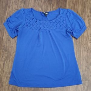 AB Studio Royal blue blouse Medium